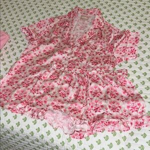 Pink Floral Women's Sleepwear Set